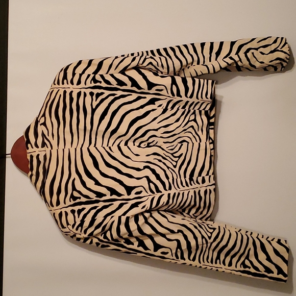 Vintage 1980's Zebra print blazer jacket. Peter Noviello Sherie Bloom - Picture 4 of 6